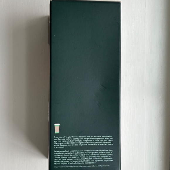 STARBUCKS Christmas 2020 CANDY CANES 6 Reusable Hot Cups Coffee Tea (16 fl oz) - Picture 7 of 7